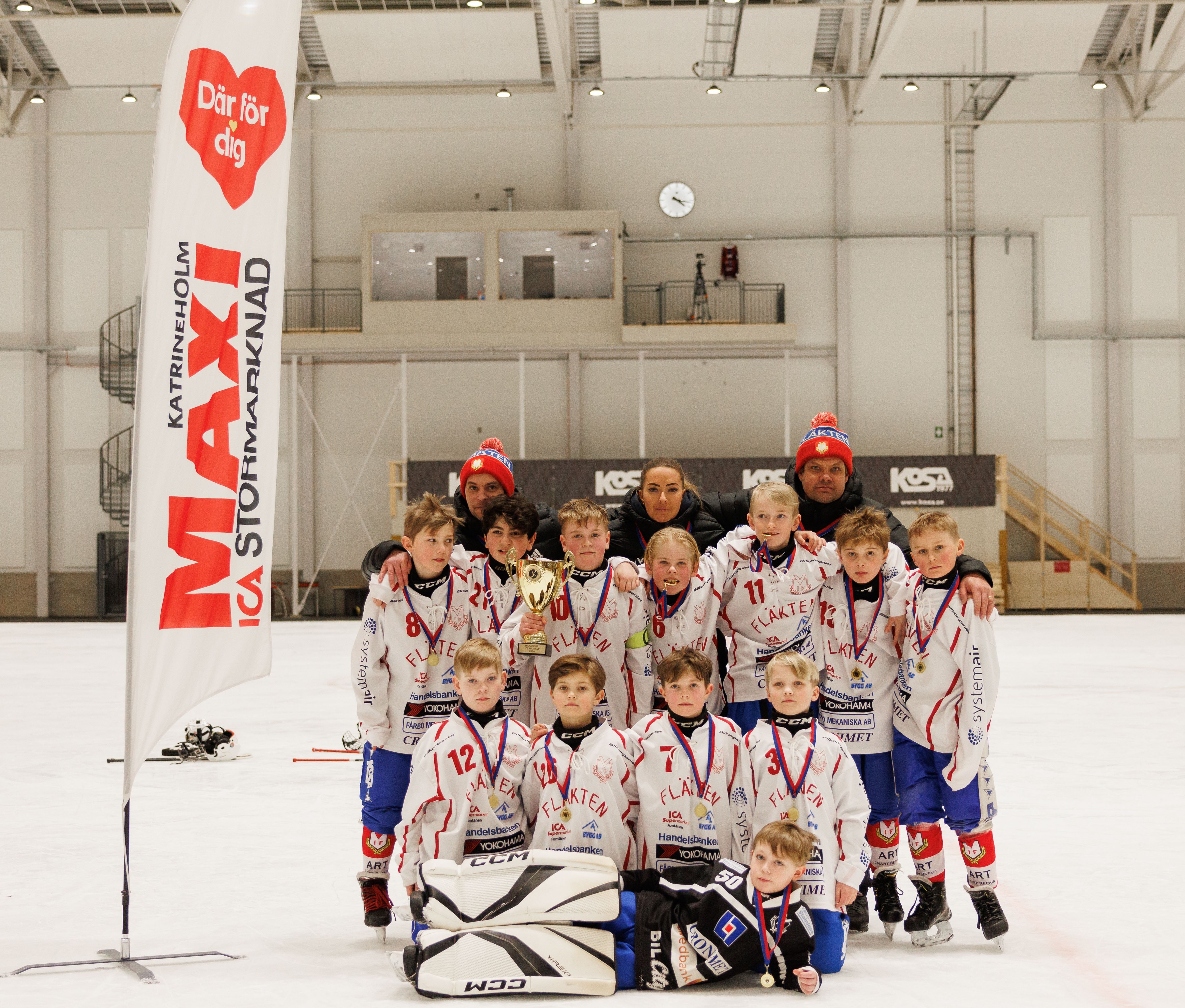 Segrare i U11-klassen Västanfors, efter finalseger mot Örebro med 2-0.